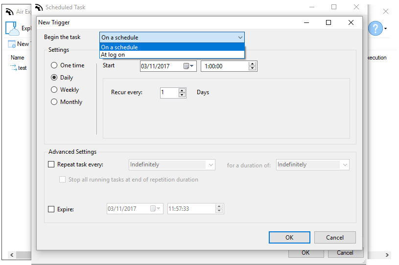 Schedule periodic transfers from Google Drive